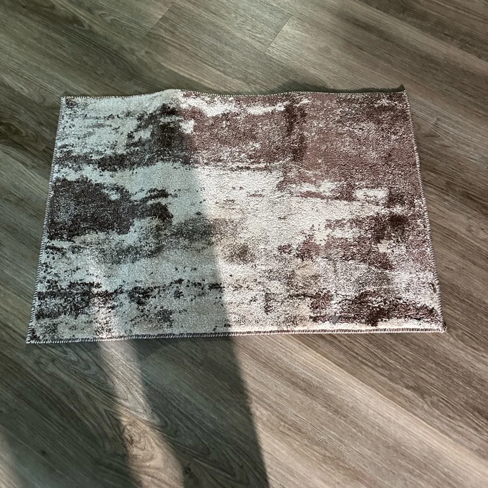 Weavers Brown Modern Abstract Area Rug